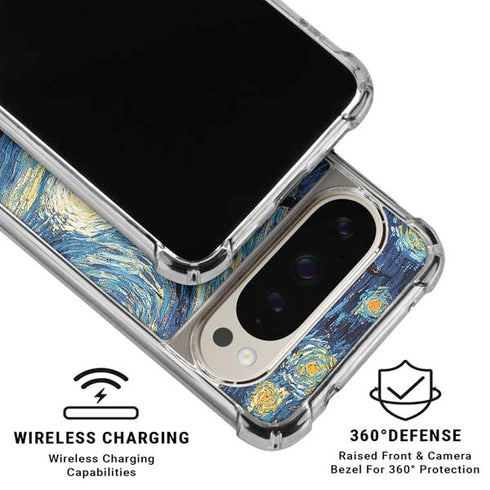Van Gogh - The Starry Night by Van Gogh Pixel 9 Pro XL Clear Case